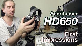 Sennheiser HD650 First Impressions