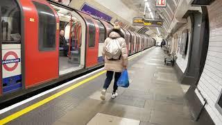 London Underground Central Line 1992 Stock Trains At Lancaster Gate 19 March 2020