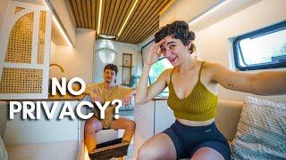 VAN LIFE As a Couple | Living in 50 SQFT While We Build Our Tiny Home (on wheels)
