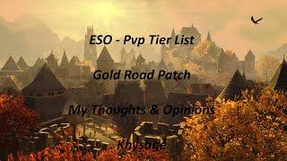 ESO - PvP Class Tier List | Gold Road