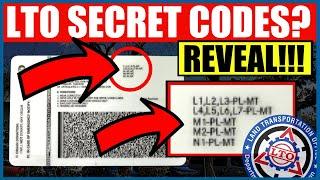 LTO SECRET CODES? REVEAL! | MGA IBIG SABIHIN NG IBA PANG DL CODES SA DRIVER'S LICENSE