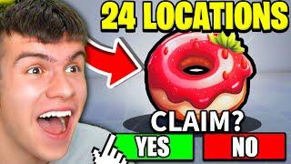 HOW TO FIND ALL 24 DONUT LOCATIONS In Roblox Realistic Hand RP! The Donut Event!
