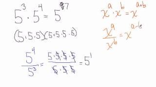 Philfour Algebra 1 : Exponent Rules - Products, Quotients & Nested Exponents