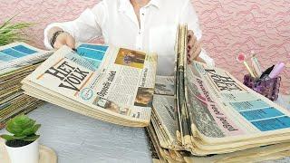 ASMR Sorting 1980s Newspapers (Heaps!) • No Talking