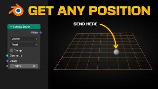 How to Get the POSITION of Anything in Blender - Geometry Nodes - Sample Index