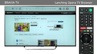 Sony BRAVIA - How to use the Internet Browser (Opera TV Browser) on BRAVIA TV