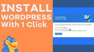 How to Easily Install WordPress With 1 Click - HostGator Tutorial