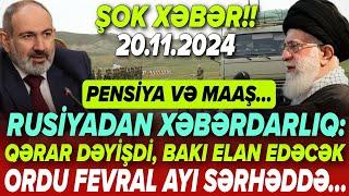 TƏCİLİ! Əsas xəbərlər 20.11.2024 (Xəbər Bələdcisi) xeberler, son xeberler bugun 2024