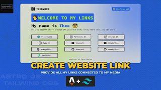 CREATE website that provide LINKS to my media using ASTRO JS