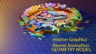 geometry node motion graphics reveal animation tutorial