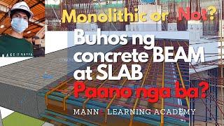 Are Beams and Slab Poured Monolithically? How to cast concrete beams and slab