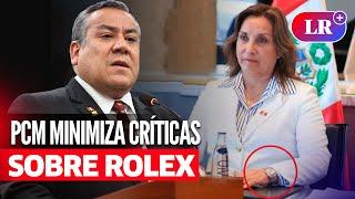 GUSTAVO ADRIANZÉN minimiza críticas por ROLEX de BOLUARTE: "Declaremos también los lapiceros" | #LR