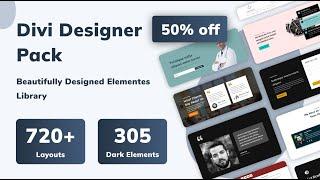 Flash 50% off - Introducing Divi Designer Pack