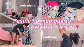 FAXINA NO MEU QUARTO COMPLETA | faxina e organização 