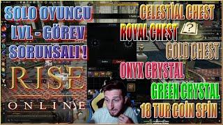 Rise Online - Yayından - Solo Oyuncu LVL Sorunsalı ! 18x Spin ve Kutu Crystal !- Sesli Bilgiler TR