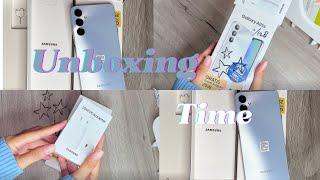 Unboxing Hp Samsung Galaxy A05s silver accesoris case aestetic 