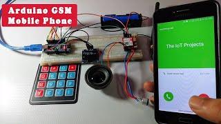Arduino based GSM Mobile Phone using SIM800L | Call & SMS