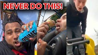 NEVER Do This On A Roller Coaster - Theme Park Nonsense