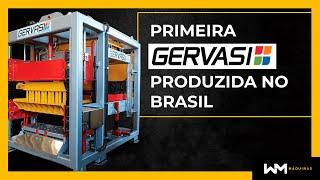 PRIMEIRA MÁQUINA DE BLOCOS E PAVER GERVASI FABRICADA NO BRASIL