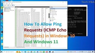 How To Allow Ping Requests (ICMP Echo Requests) in Windows 10 And Windows 11