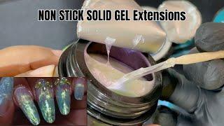 Aurora Non Stick Solid gel and Dual forms Nail Extension | How to use Non Stick Solid Gel on Nails