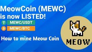 Meowcoin ($MEWC) Review | KawPOW mining algorithm | Massive profit