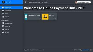 Online Payment Hub in php my sql with source code free to download