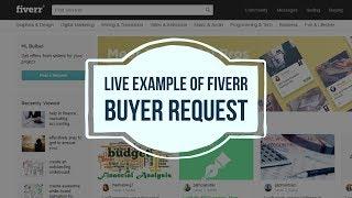 Live example of Fiverr buyer request