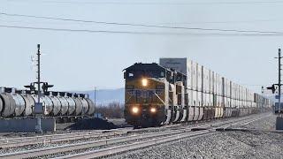 Speeding Freight Trains Compilation (4K)