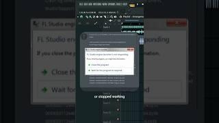 How to quickly recover your project after fl studio crashed or stopped working #flstudio #fltips