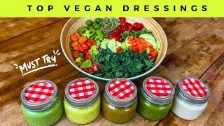 5 EPIC Raw Vegan SALAD DRESSINGS You Must Try NOW!