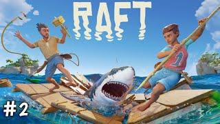 "Crafting the Furnace in Raft Survival #2"