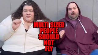 Multi Sized People Are Hazardous To Other Passengers Should Not Fly Commercially