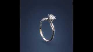 Engagement Ring Model 531 White Gold with 1 00 Ct Center Diamond