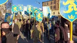 Марш націоналістів в Києві на честь дивізії СС "Галичина"