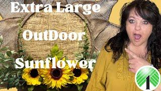 Oversized Sunflower for Outside| Home Decor | Dollar Tree Diys