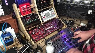 More M-Audio Trigger Finger Pro adding movement with Volca FM arps and transpose