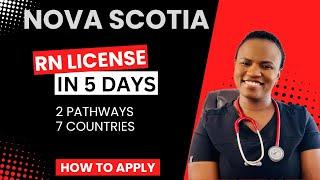 STEP by STEP process for IEN registration in Nova Scotia#nursing