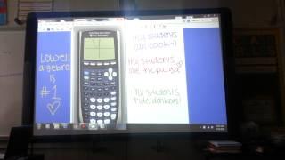 How to find the vertex using graphing calculator