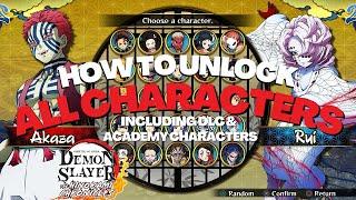 HOW TO UNLOCK ALL CHARACTERS in Demon Slayer Hinokami Chronicles!