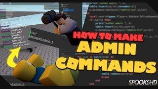 How To Make Admin Commands | Roblox Tutorial