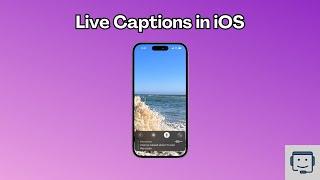 Add Captions to (almost) Any Video in iOS - Live Captions