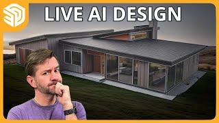 AI Helps Me Design A Building | Iterative 3D Modeling in SketchUp Live!