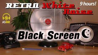 White Noise Therapy - 1950s FAN- 9 Hours of BLACK SCREEN ASMR