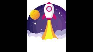 Space Vector Art Illustration #illustrator #shorts #logo #tutorial