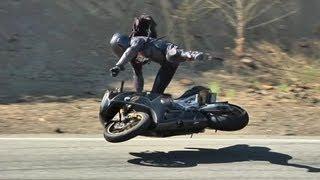 Crazy Highside Motorcycle Crash