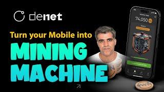 How to Mine Cryptocurrency on Mobile Phone DeNet Watcher Node WN Token Mining Guide