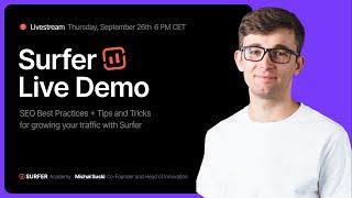 How to Use Surfer? Weekly Surfer Academy with Michal Suski [Learn SEO]