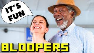 HILARIOUS MORGAN FREEMAN BLOOPERS COMPILATION (Bruce Almighty, Dolphin Tale, Million Dollar Baby)