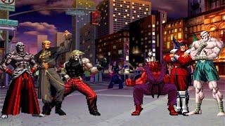 [KOF Mugen] Bosses KOF Team vs Bosses Street fighter Team